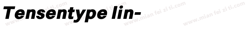 Tensentype lin字体转换